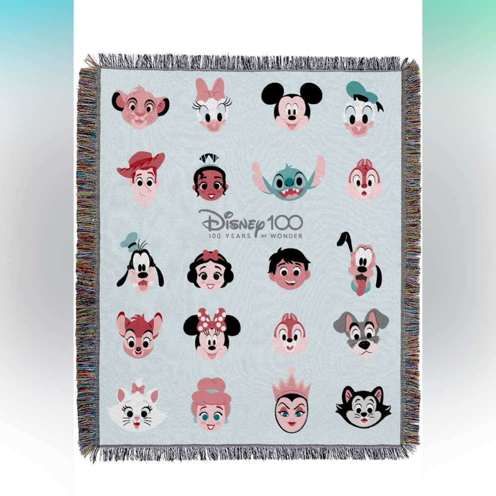Disney Magical Characters Blue Blanket